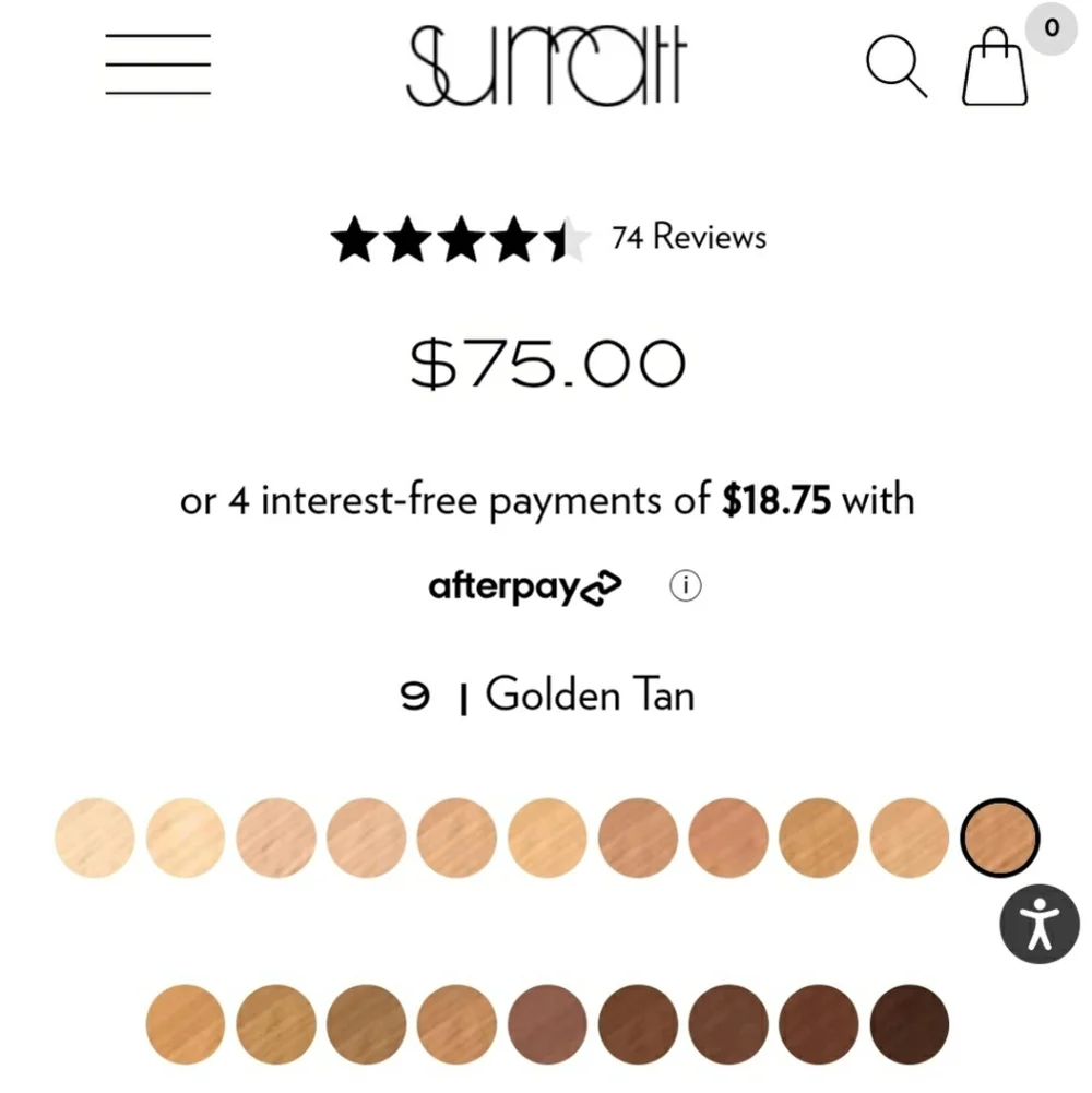 Surreal Skin Foundation Wand 09‎ Golden Tan Surratt Beauty NEW